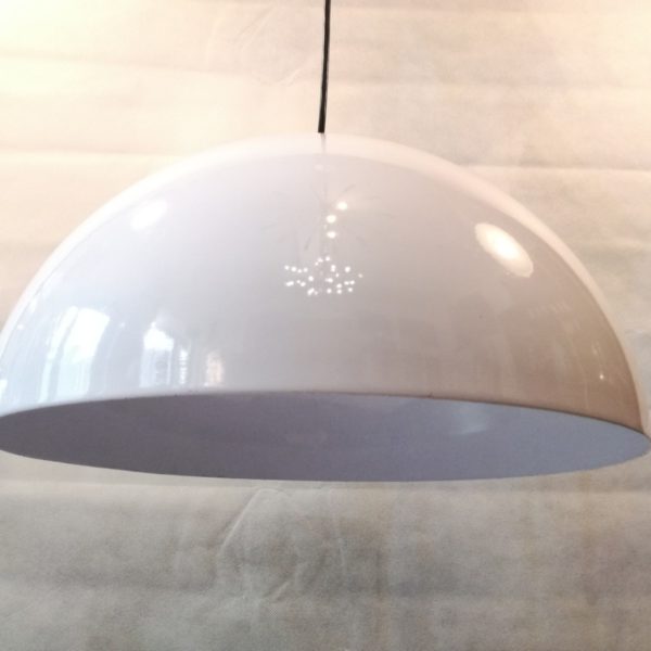 Lampada-sospensione-cupola-alluminio-anni60