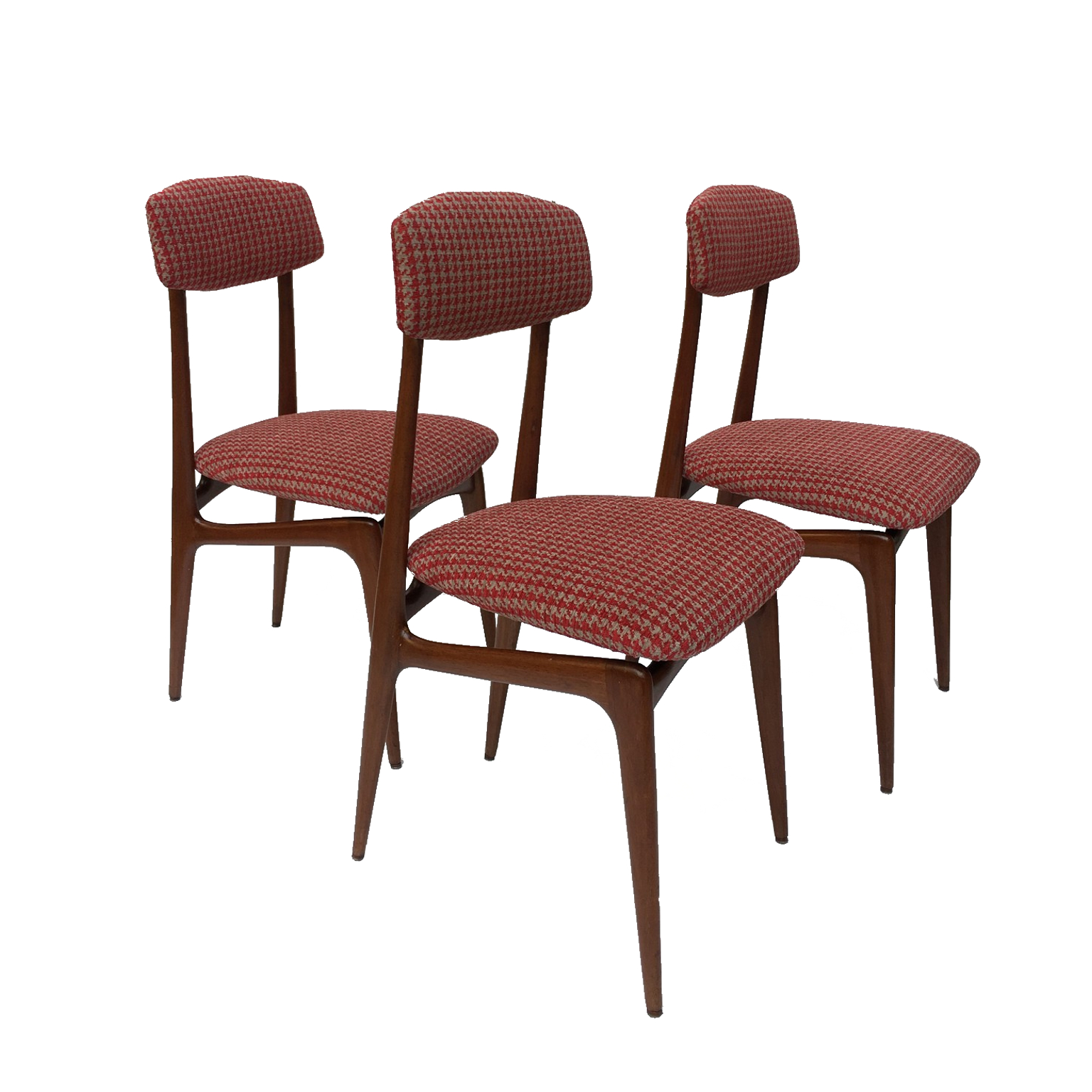 Gruppo di tre sedie in teak Italia anni 60 - Creazioni D ...