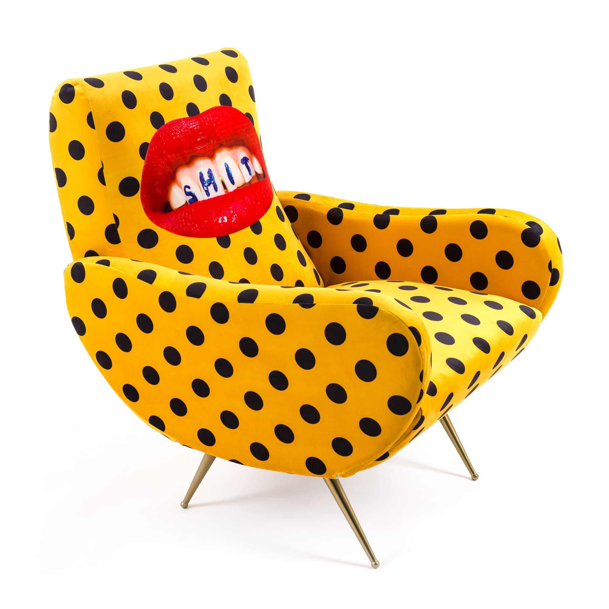 Seletti wears Toiletpaper <br> Poltrona con grafica "shit" - immagine 5