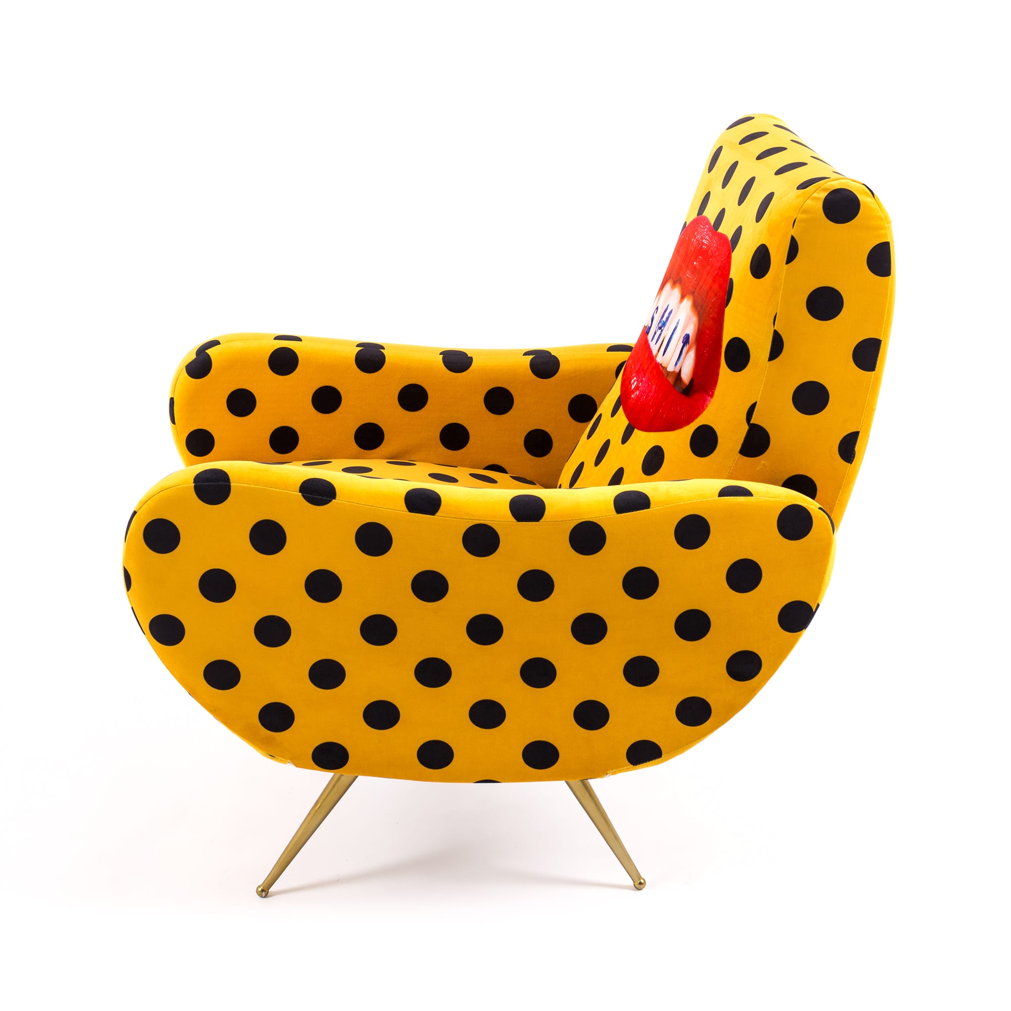 Seletti wears Toiletpaper <br> Poltrona con grafica "shit" - immagine 3