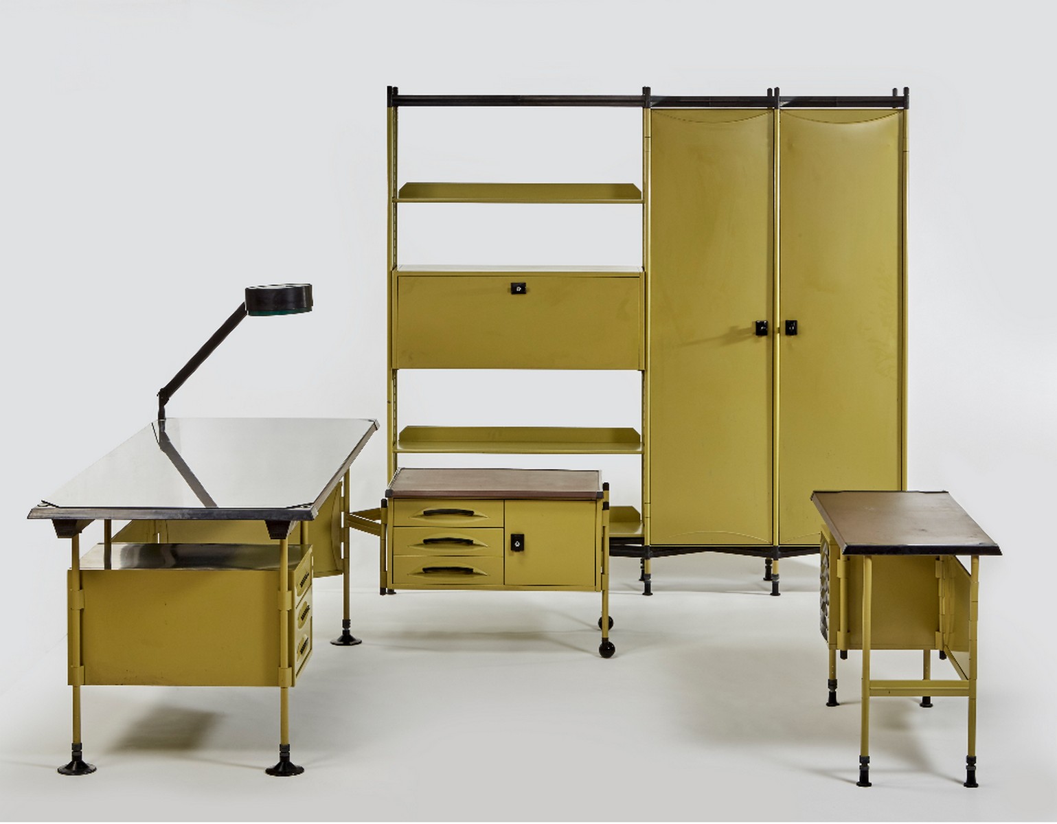 BBPR <br> Arredamento completo per ufficio, Olivetti anni 50 - immagine 2