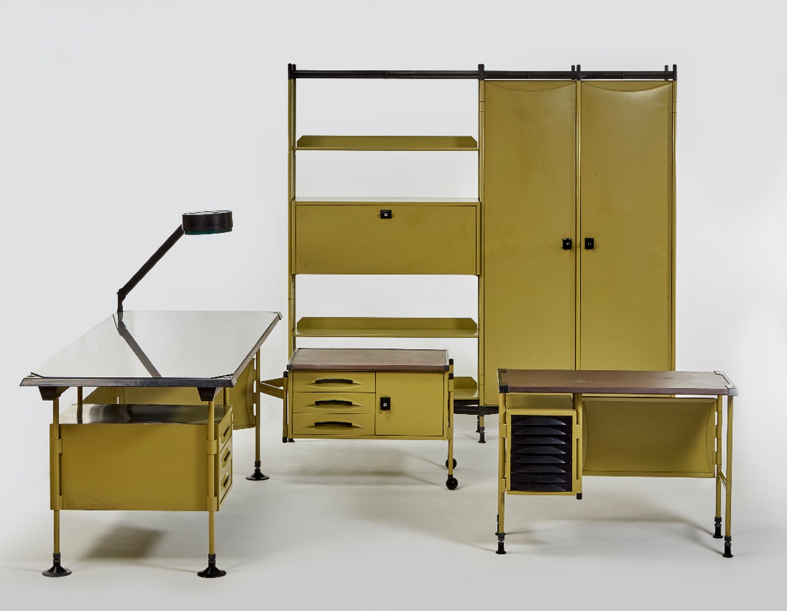 BBPR <br> Arredamento completo per ufficio, Olivetti anni 50 - immagine 3