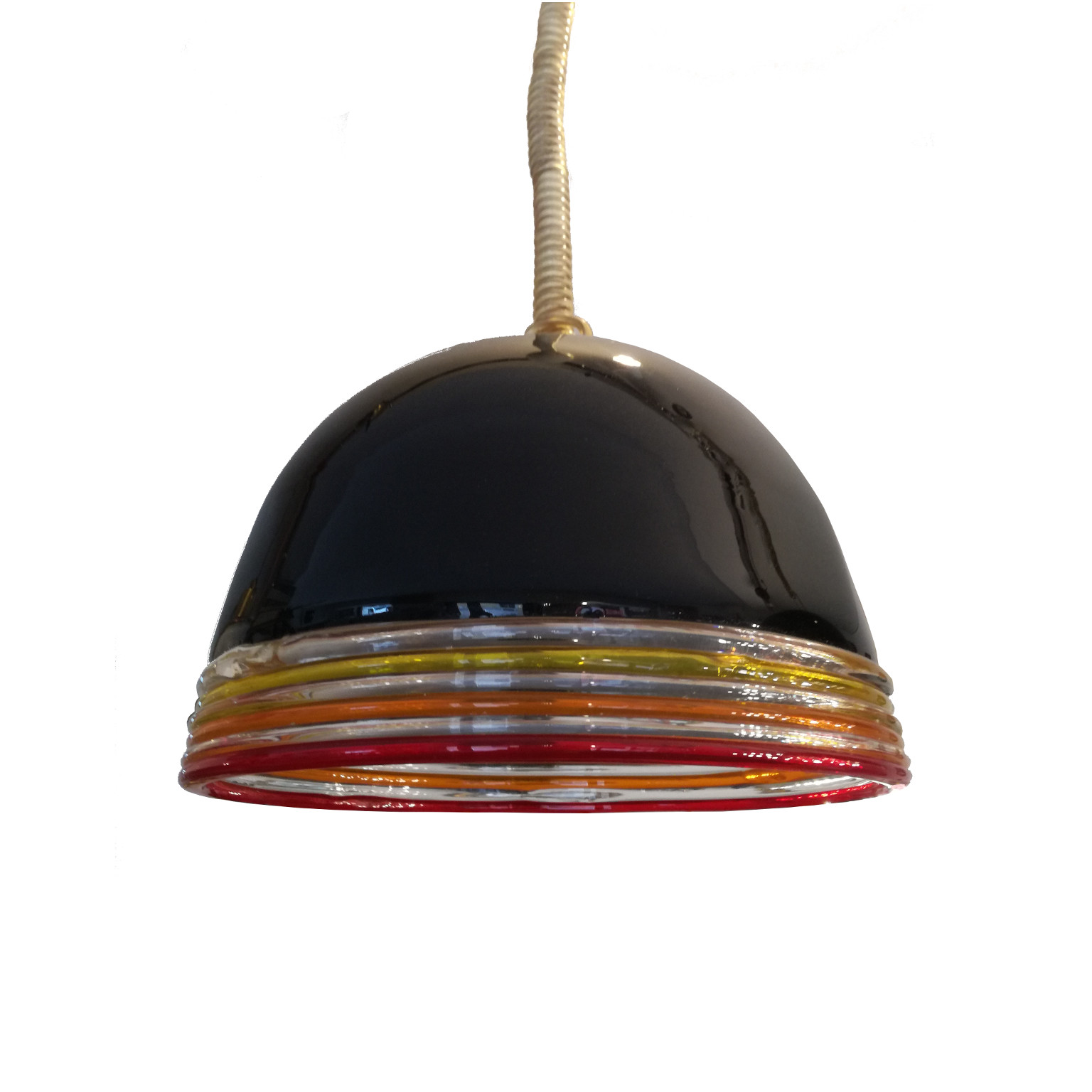 Roberto Pamio per Leucos <br> Lampada a sospensione in vetro di Murano mod. Febo (set di 2) - immagine 3