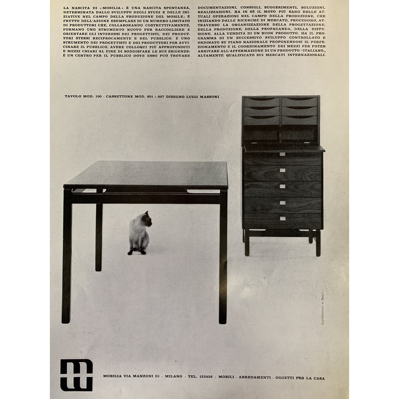 Luigi Massoni <br> Tavolo allungabile anni 60 - immagine 6