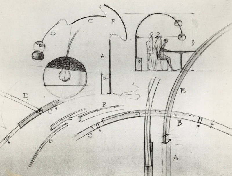 Lampada Arco <br> Achille & Piergiacomo Castiglioni per Flos 1960 - immagine 7