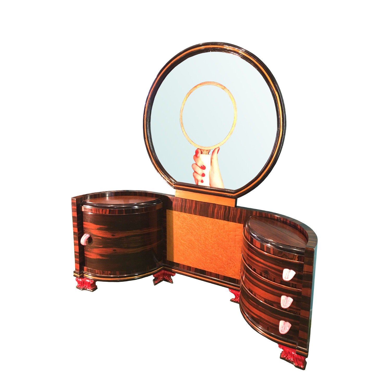 VANITY CASE <br> Mobile da toilette con specchio <br> by Giampiero Romanò