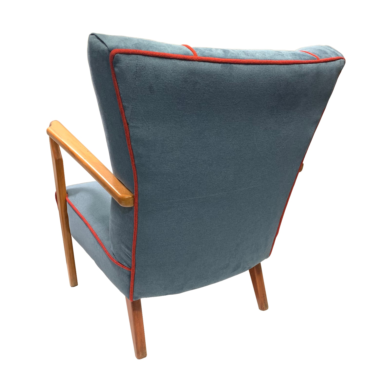 Coppia di poltrone mod. 401 <br>con poggiapiedi<br> Cassina (Ufficio Tecnico) anni 40 - immagine 5