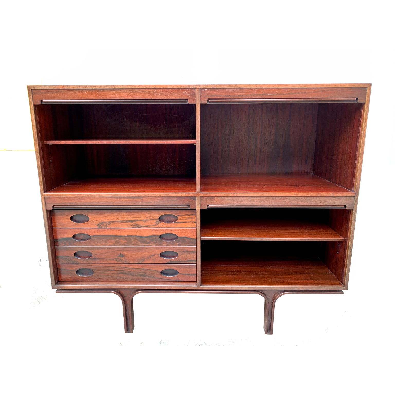 Gianfranco Frattini per Bernini <br> Credenza alta in palissandro, 1957 - immagine 3