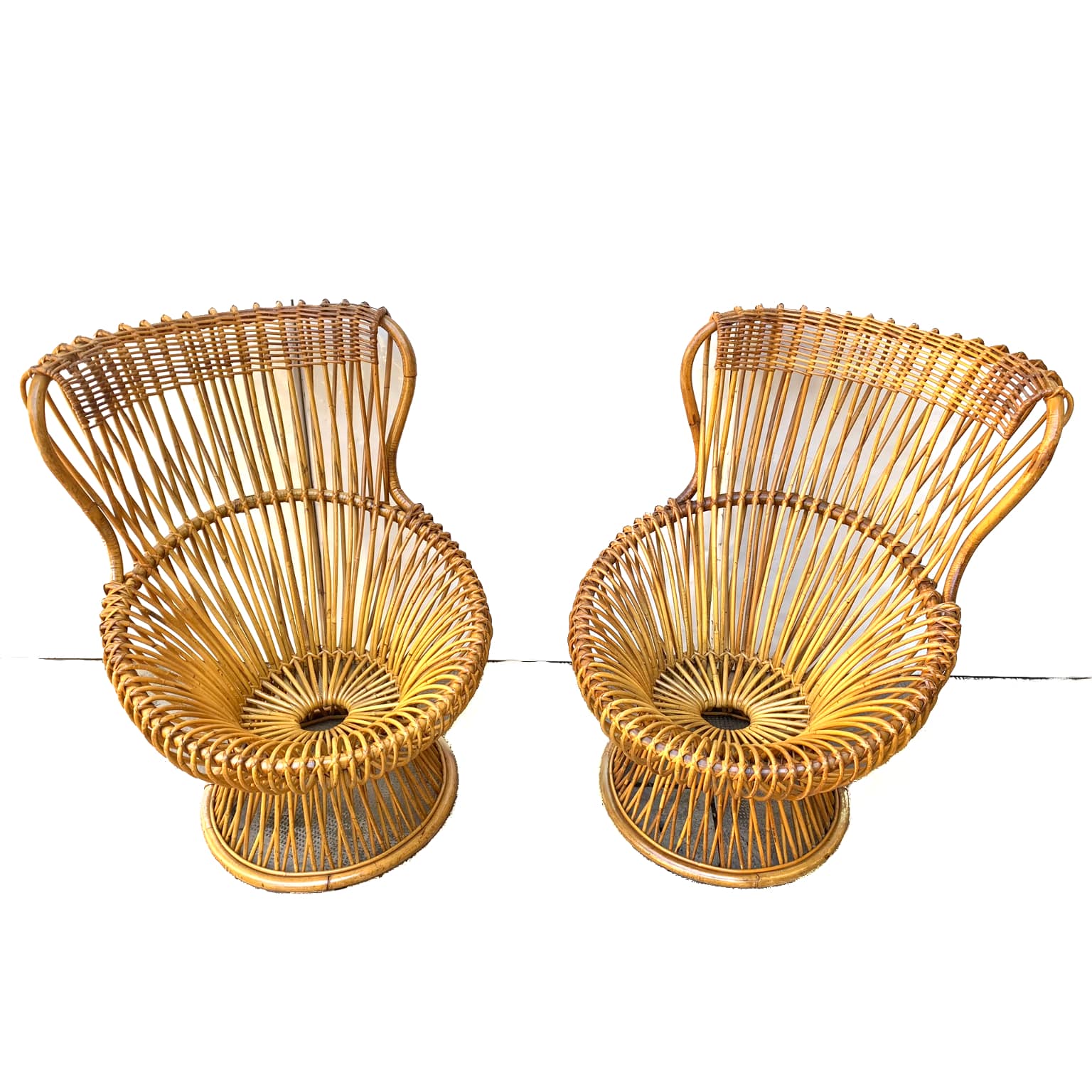 Franco Albini per Bonacina <br> Coppia di poltrone mod. Margherita - immagine 5
