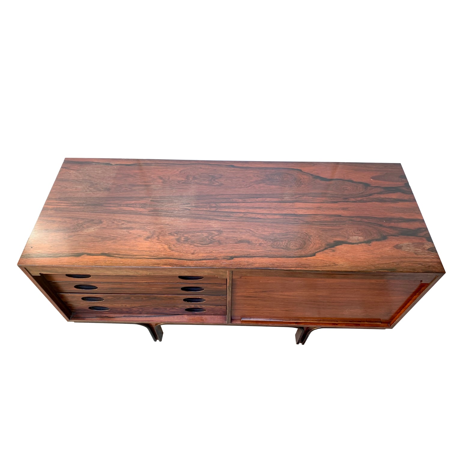 Gianfranco Frattini per Bernini <br> Credenza bassa in palissandro, 1957 - immagine 6