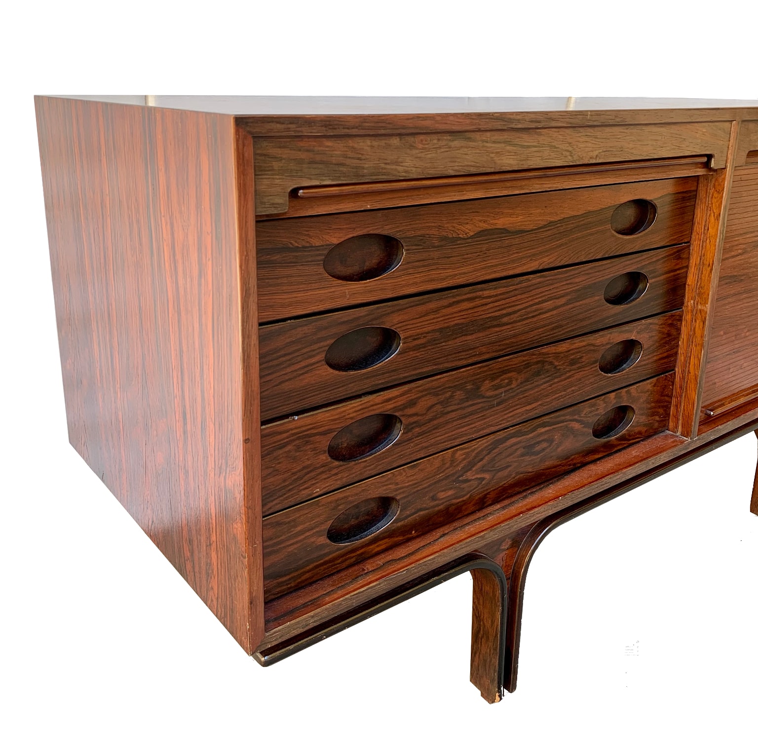 Gianfranco Frattini per Bernini <br> Credenza bassa in palissandro, 1957 - immagine 5