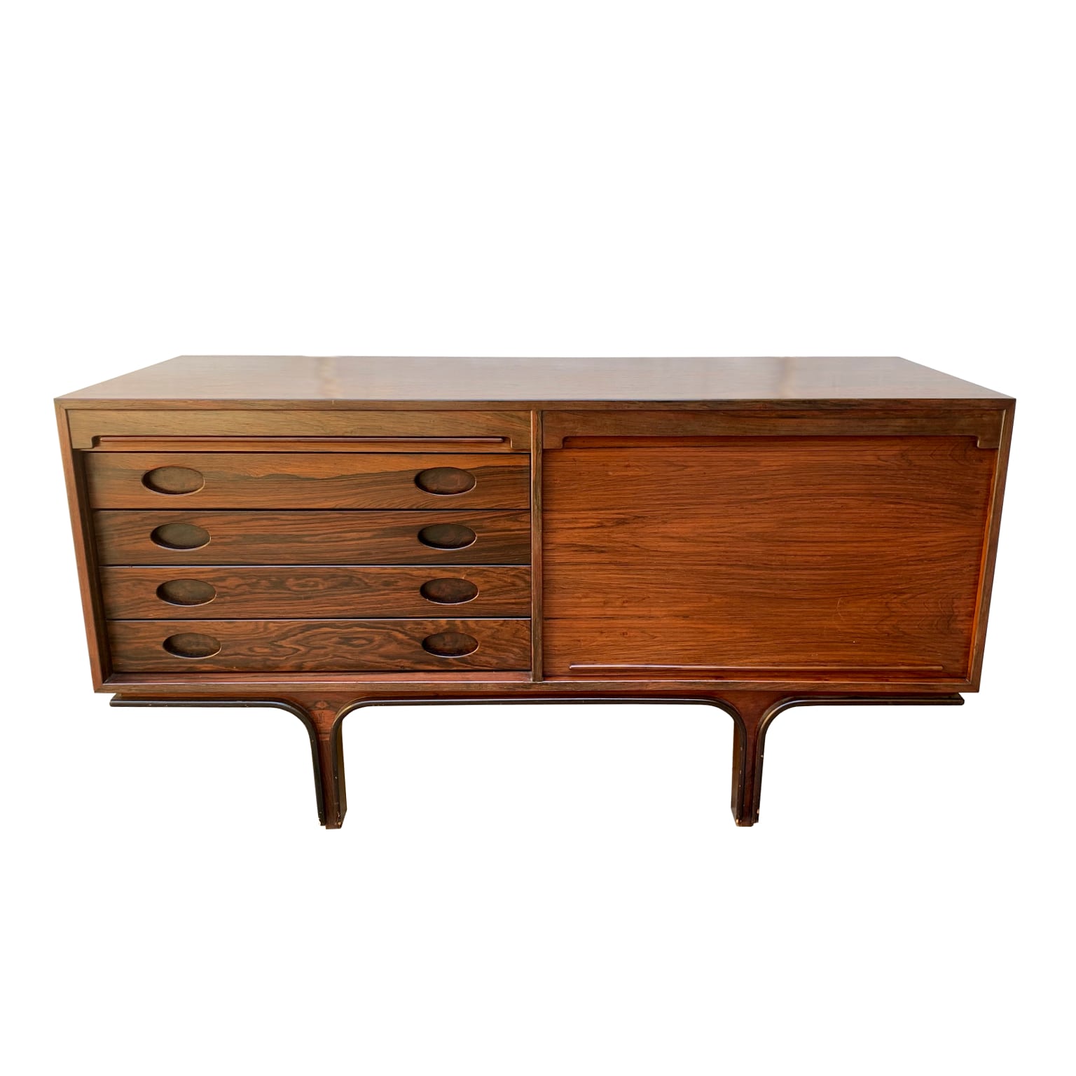 Gianfranco Frattini per Bernini <br> Credenza bassa in palissandro, 1957