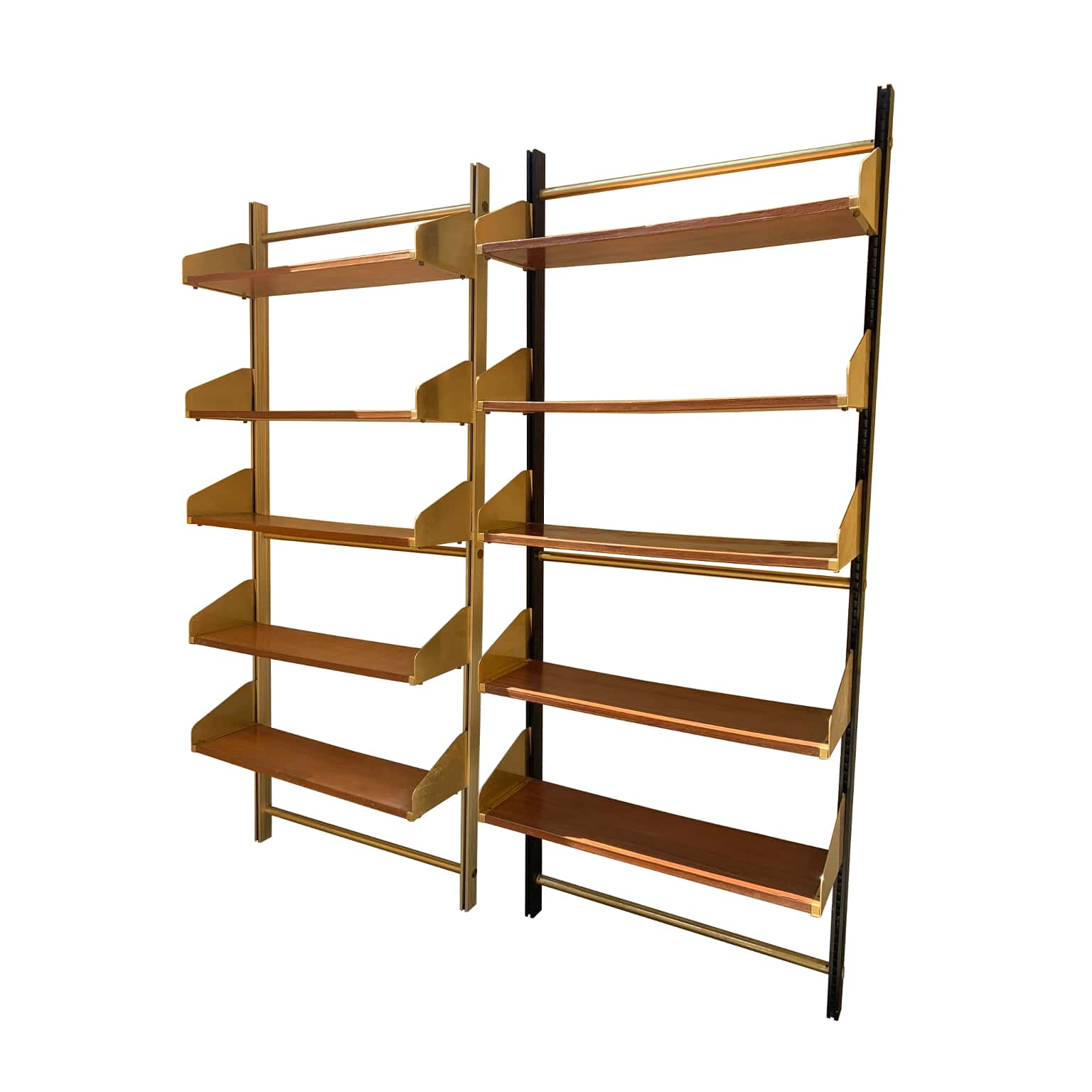 FEAL <br> Coppia di librerie a parete anni 50 - immagine 3
