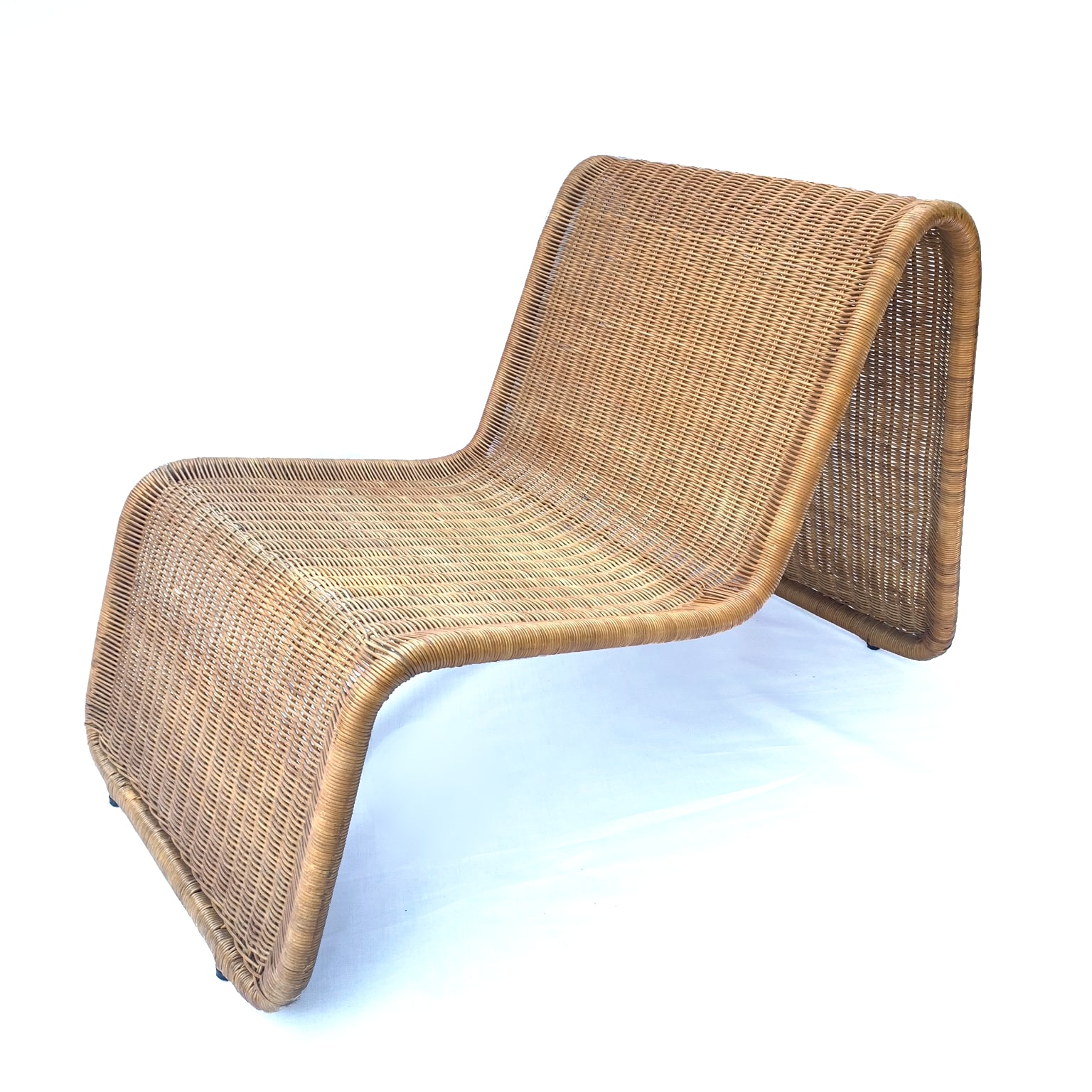 Tito Agnoli per Bonacina <br> Poltrona in rattan mod. P3, anni 60