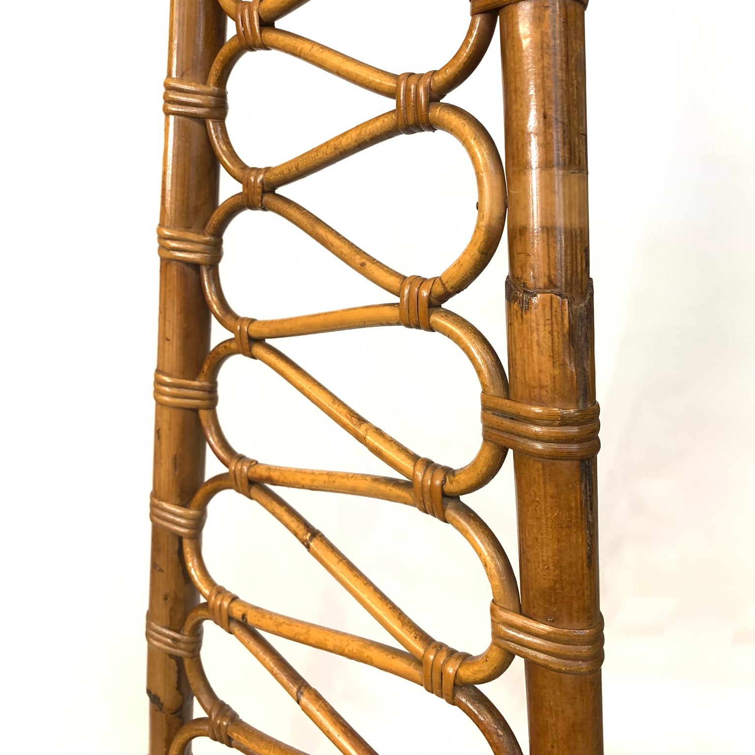 Sedia in bambù con schienale alto <br> Bonacina anni 50 - immagine 4