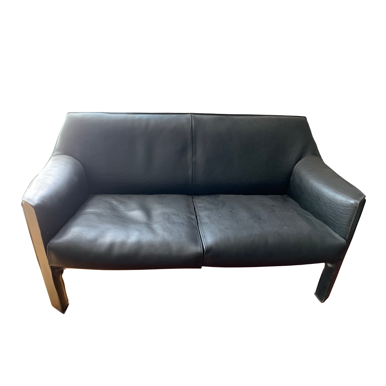 Mario Bellini per Cassina <br> Salotto in pelle mod. 415 CAB - immagine 4