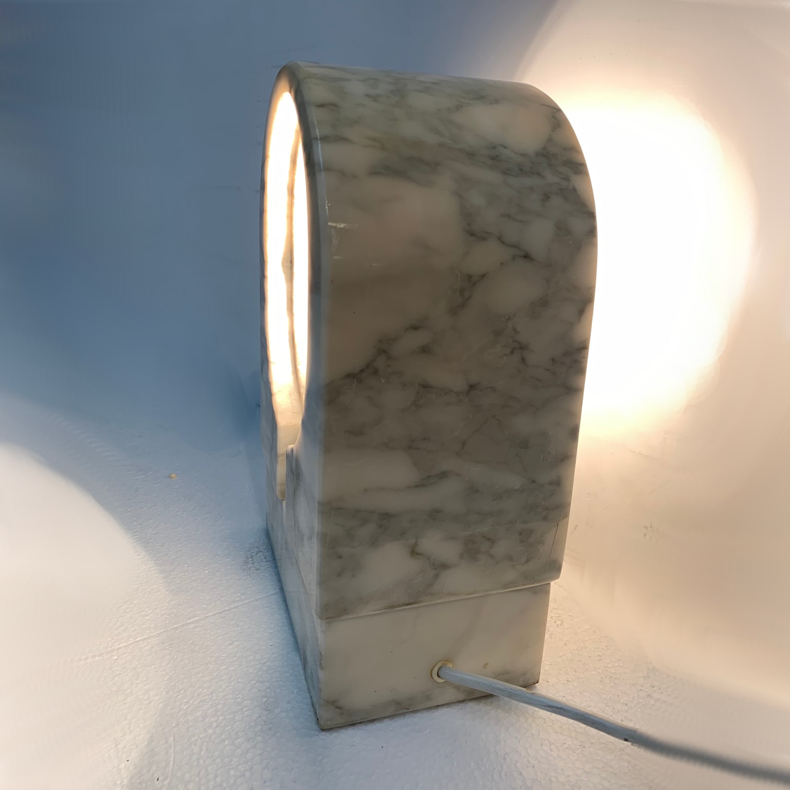 Reggiani <br> Lampada da appoggio in marmo anni 60 - immagine 6