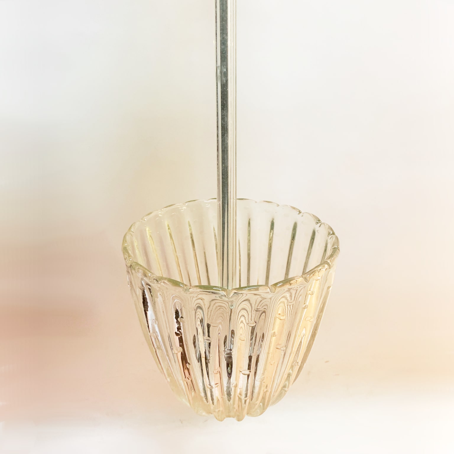 Barovier e Toso <br> Lampada a sospensione in vetro di Murano anni 40 - immagine 5
