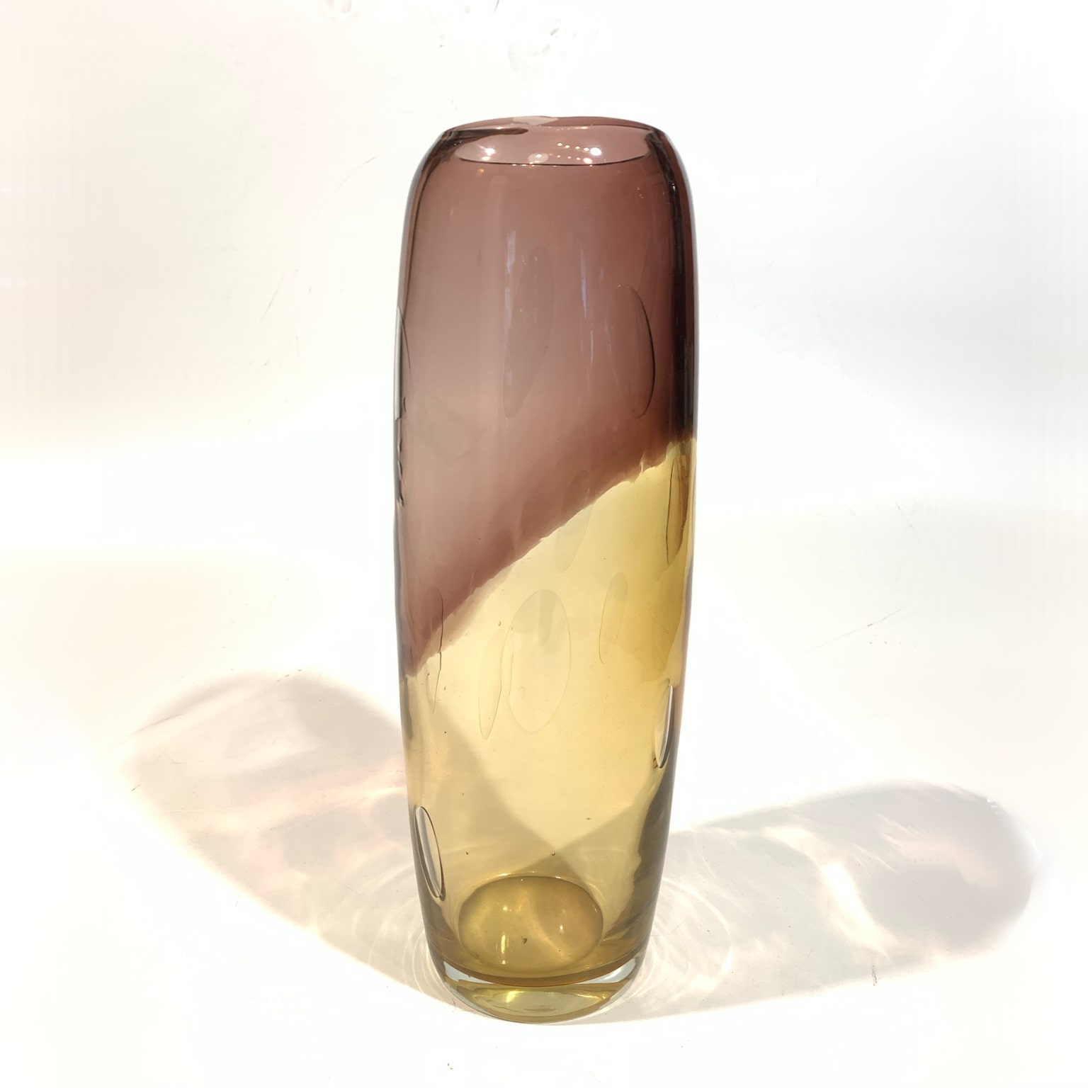 Murano <br> Vaso in vetro bicolore anni 70