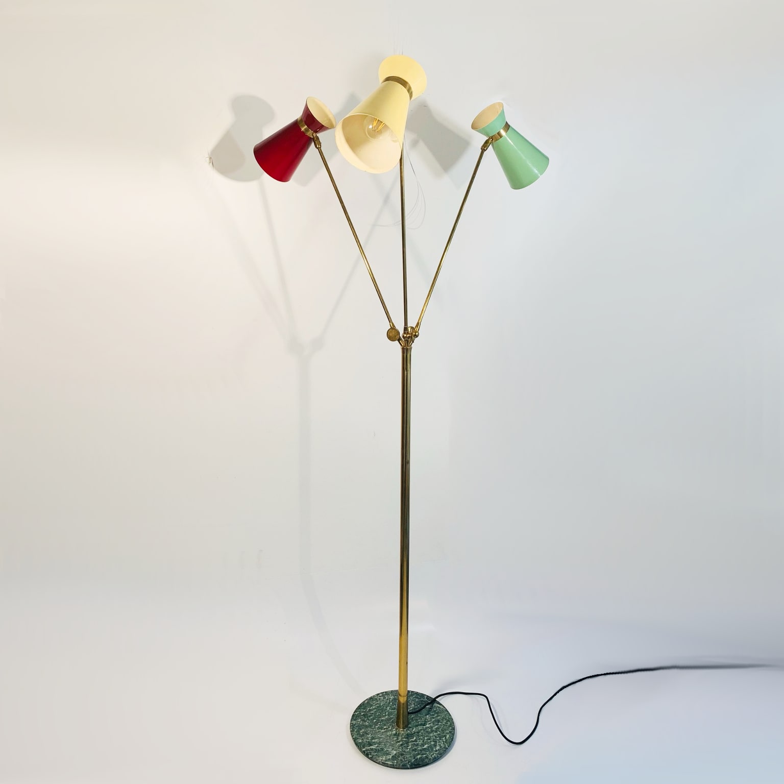 Stilnovo <br> Lampada da terra a 3 bracci anni 50