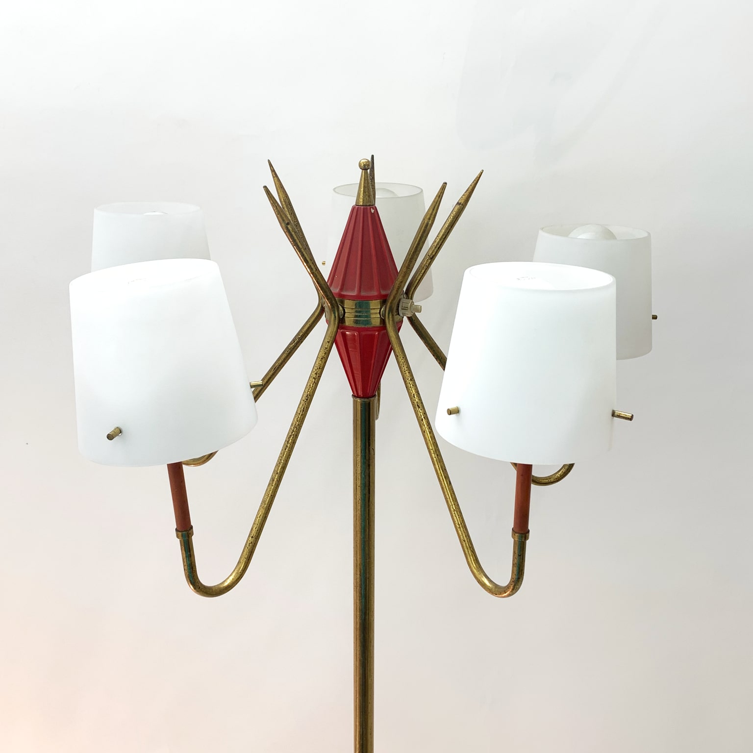 Lampada da terra a 5 luci <br> Italia anni 50 - immagine 7