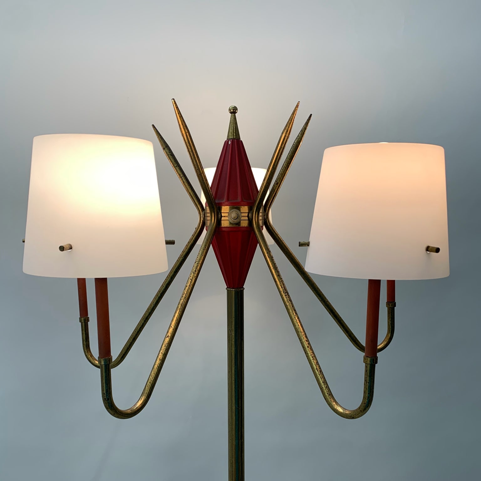 Lampada da terra a 5 luci <br> Italia anni 50 - immagine 5