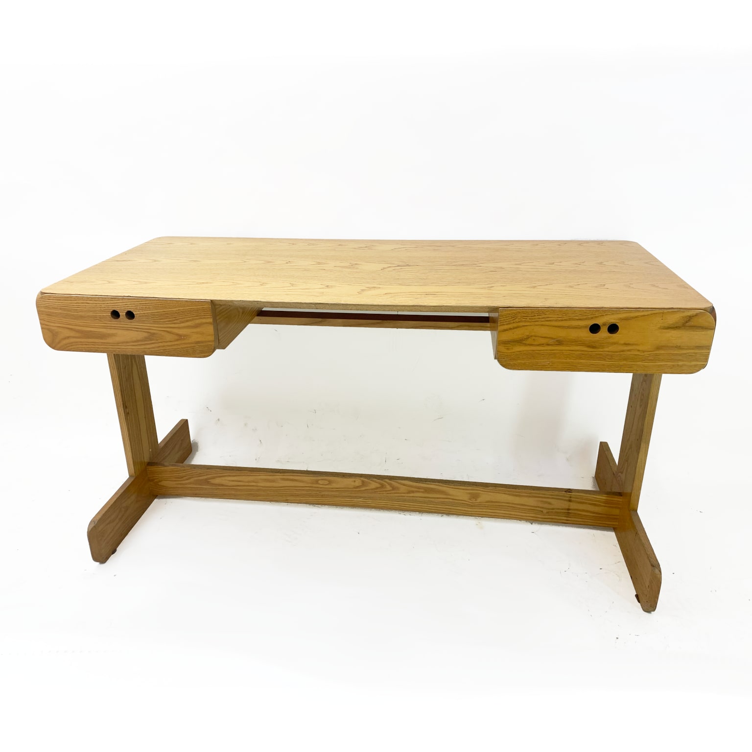 Derk Jan De Vries per Maisa <br>Scrivania in legno di rovere anni 70