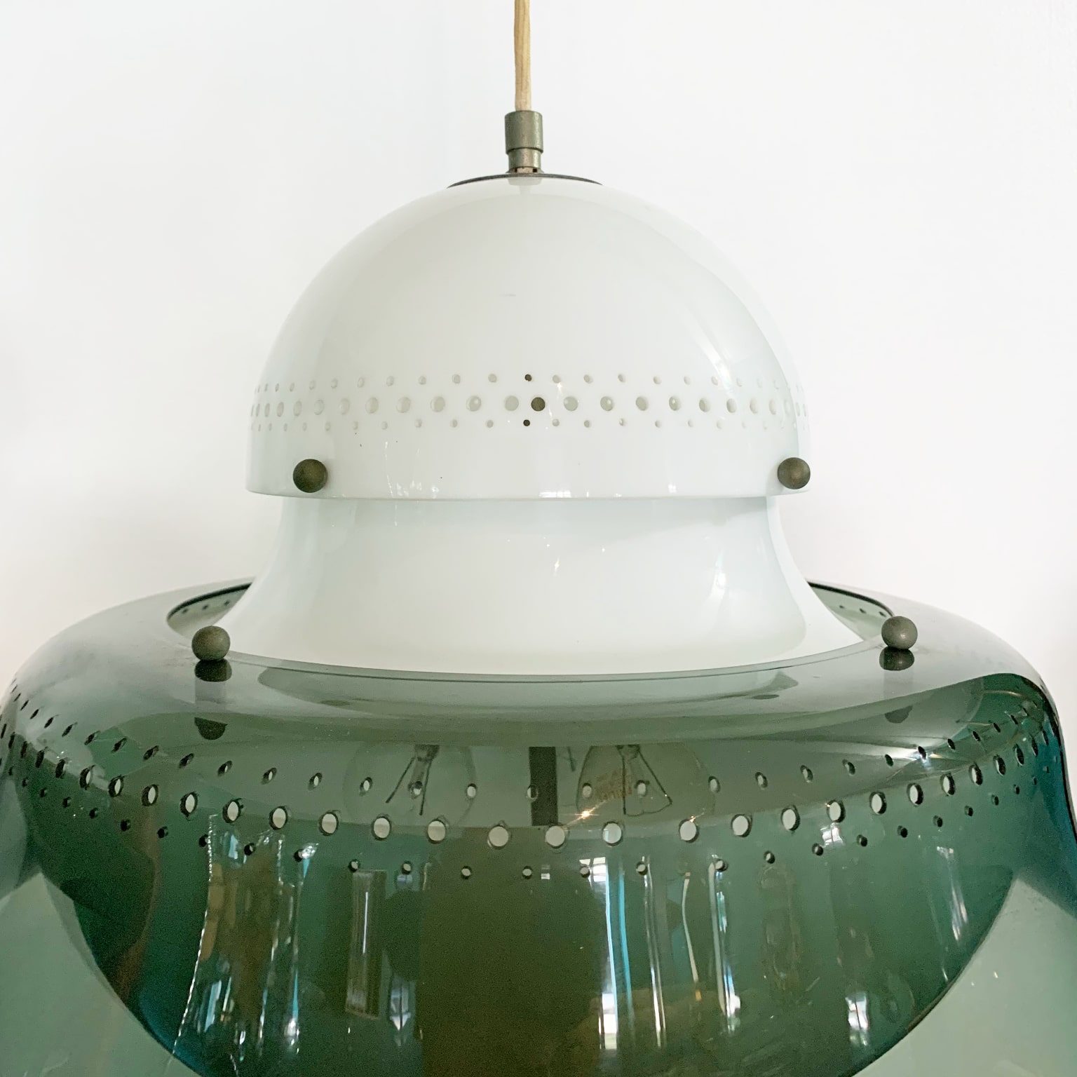 Sergio Asti per Kartell <br> Coppia di lampade a sospensione mod. KD14 - immagine 5