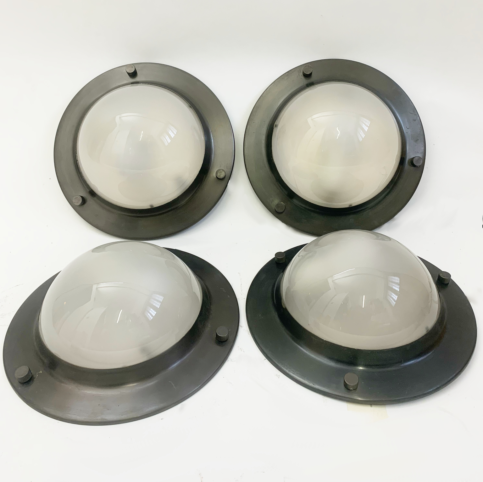 Set di 4 lampade da muro/plafoniere mod. Tommy <br> Luigi Caccia Dominioni per Azucena - immagine 2
