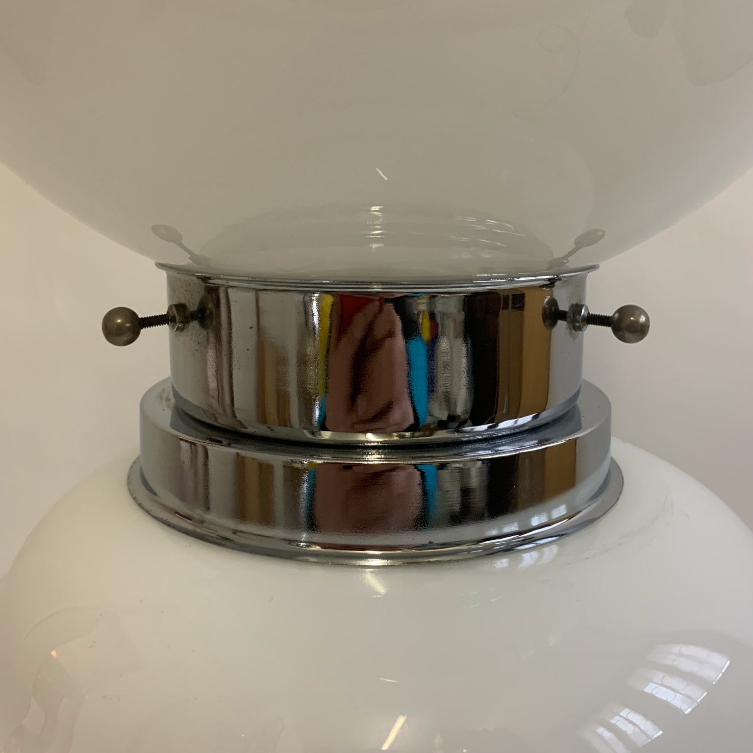 Lampada da terra in vetro anni 70 - immagine 7