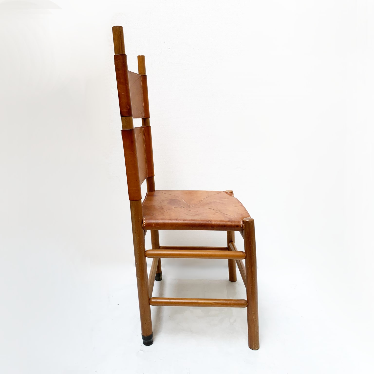 Carlo Scarpa per Bernini <br> Gruppo di 6 sedie mod. Kentucky - immagine 4