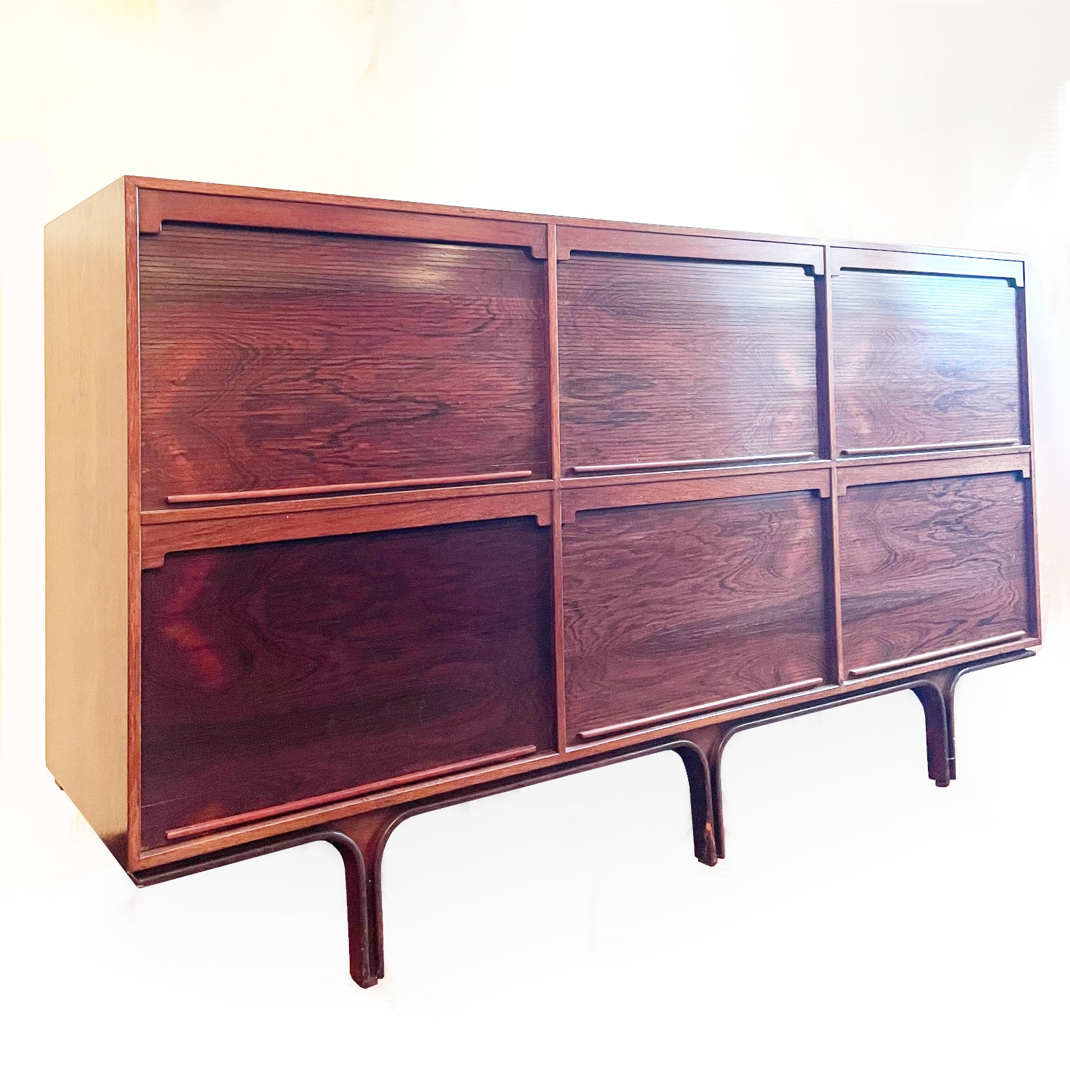 Gianfranco Frattini per Bernini <br> Credenza alta in palissandro, 1957 - immagine 2