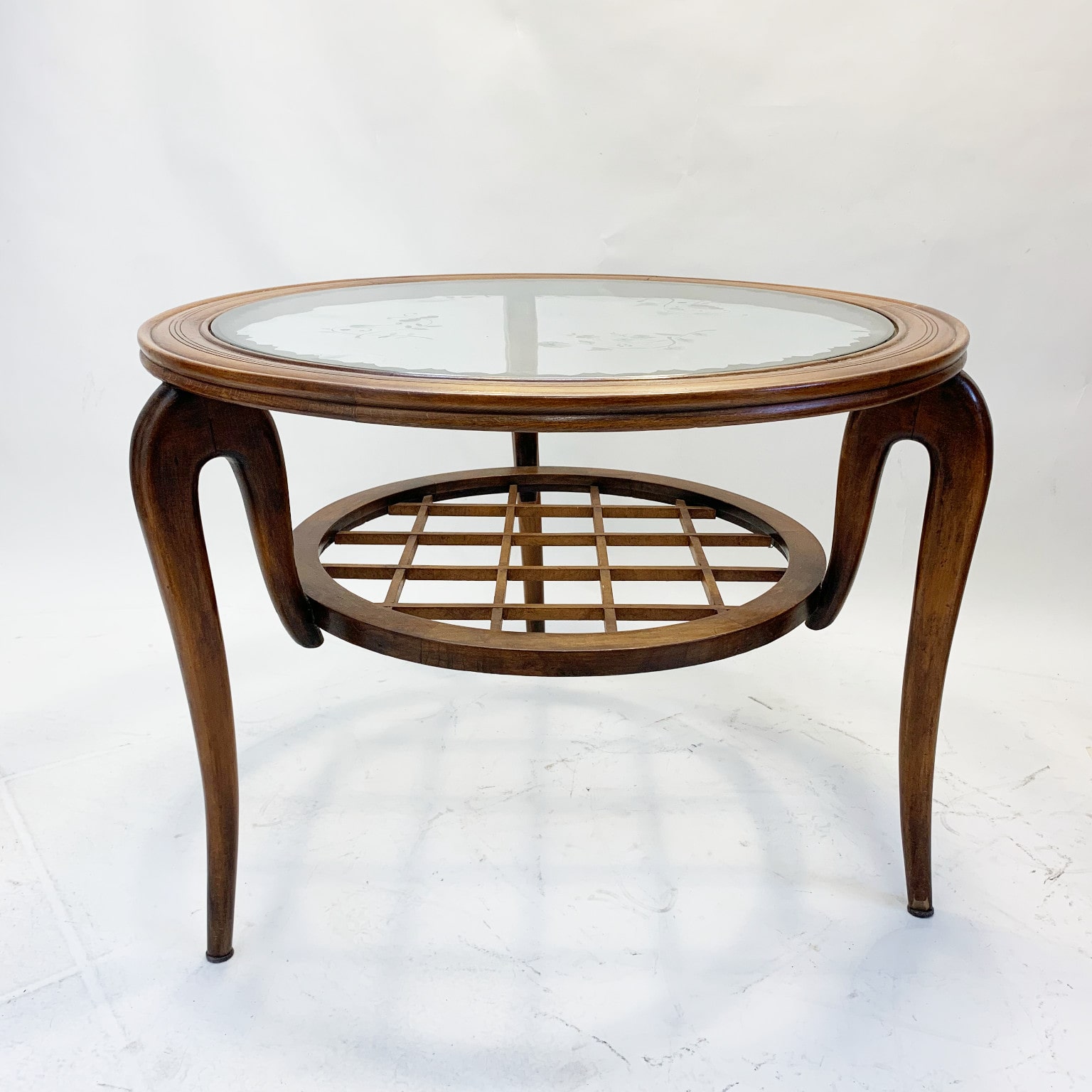 Tavolino da salotto anni 50 <br> nello stile di Paolo Buffa - immagine 3