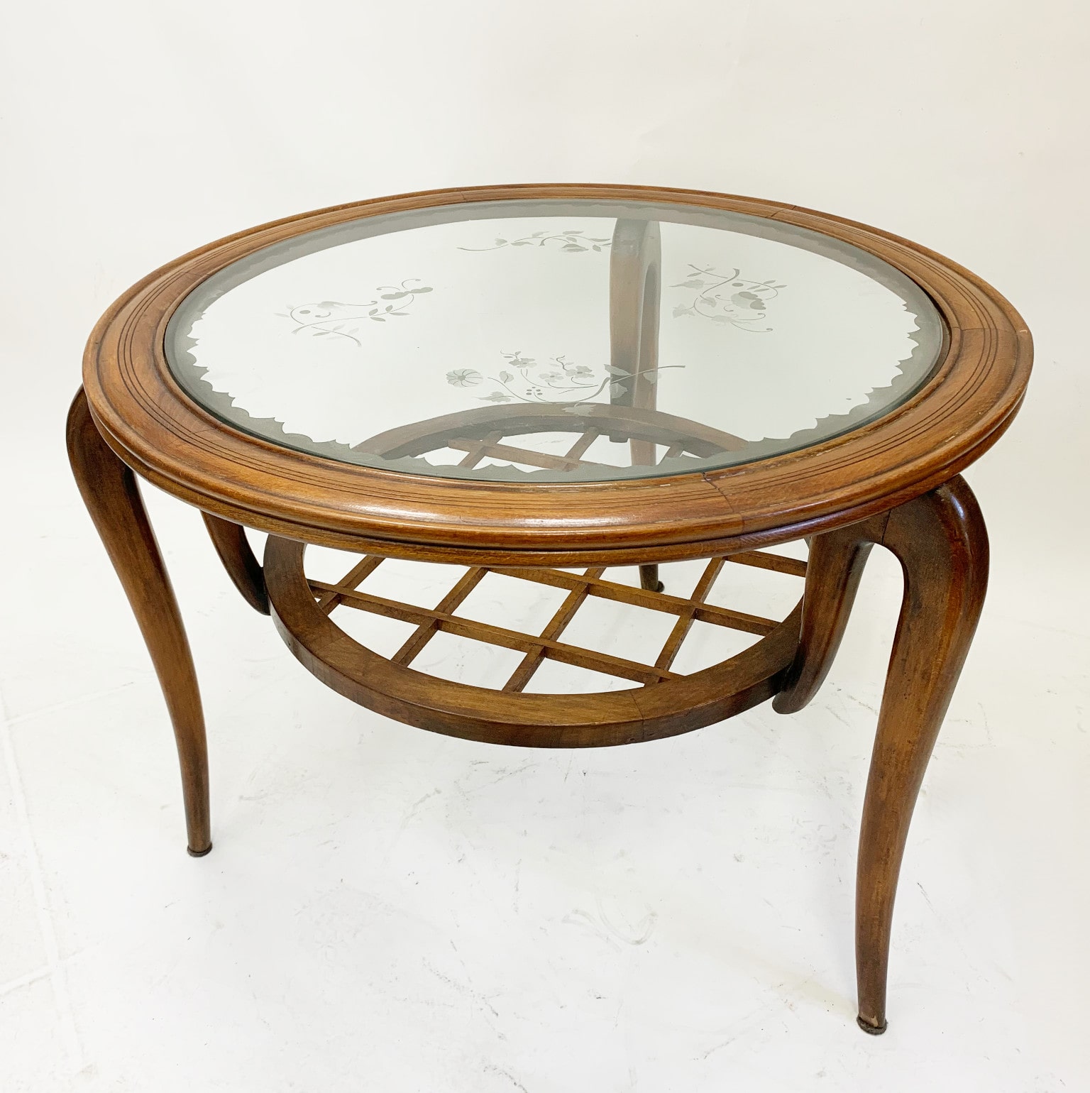 Tavolino da salotto anni 50 <br> nello stile di Paolo Buffa