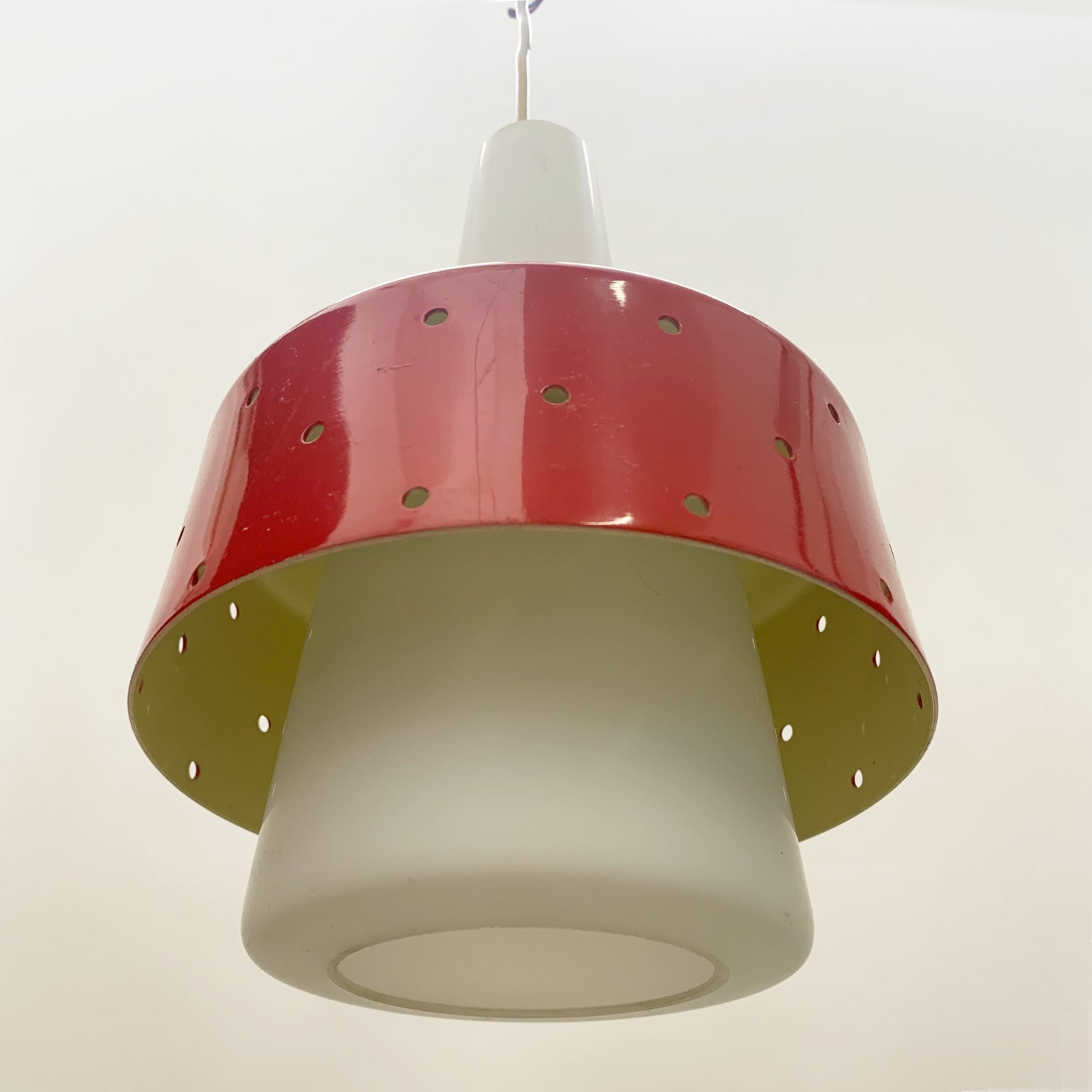 Ernest Igl attr. <br> Set di 3 lampade a sospensione anni 50 - immagine 5