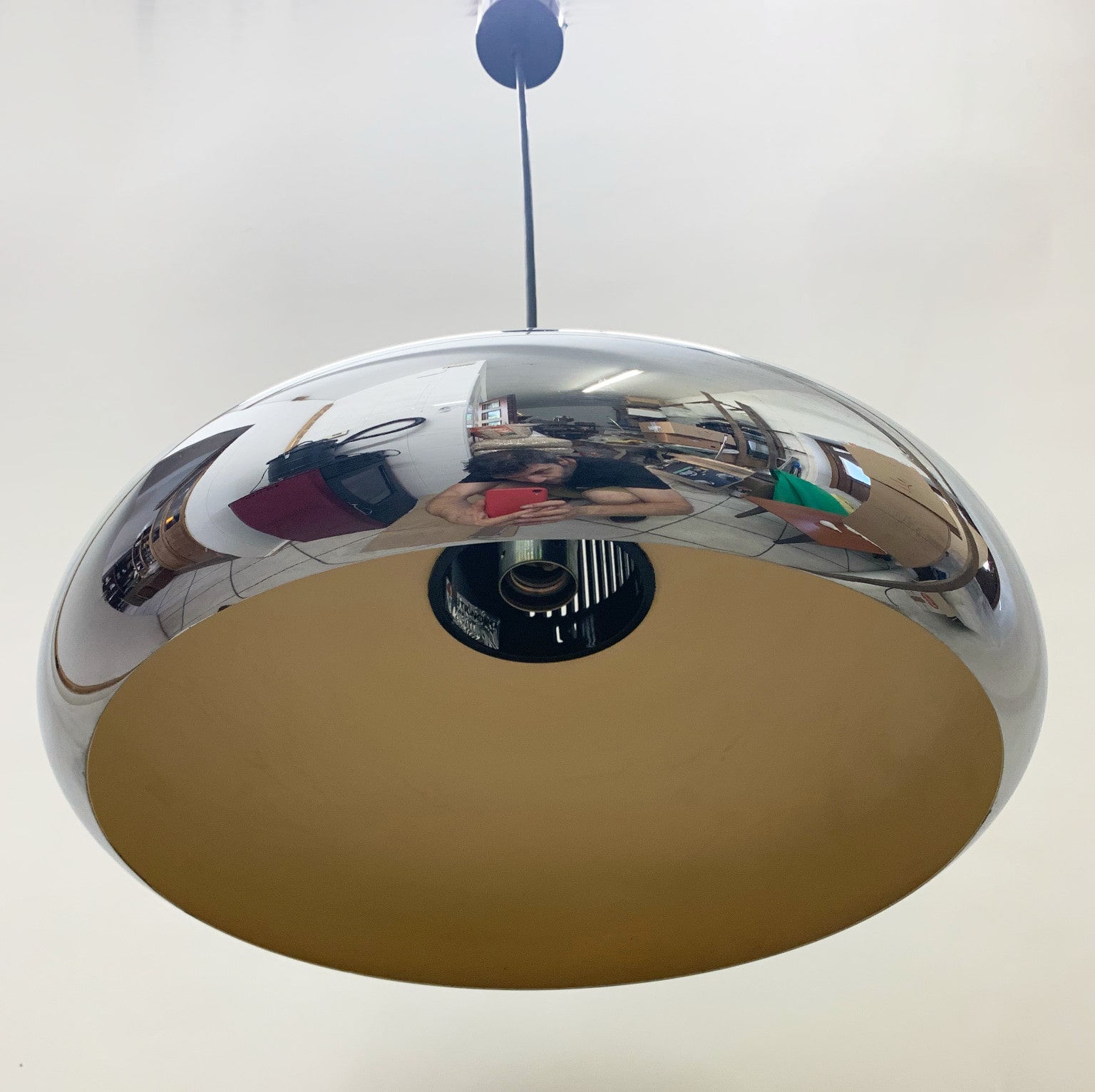 Gae Aulenti e Livio Castiglioni per Stilnovo <br> Lampada a sospensione mod. Trepiù, 1972 - immagine 5