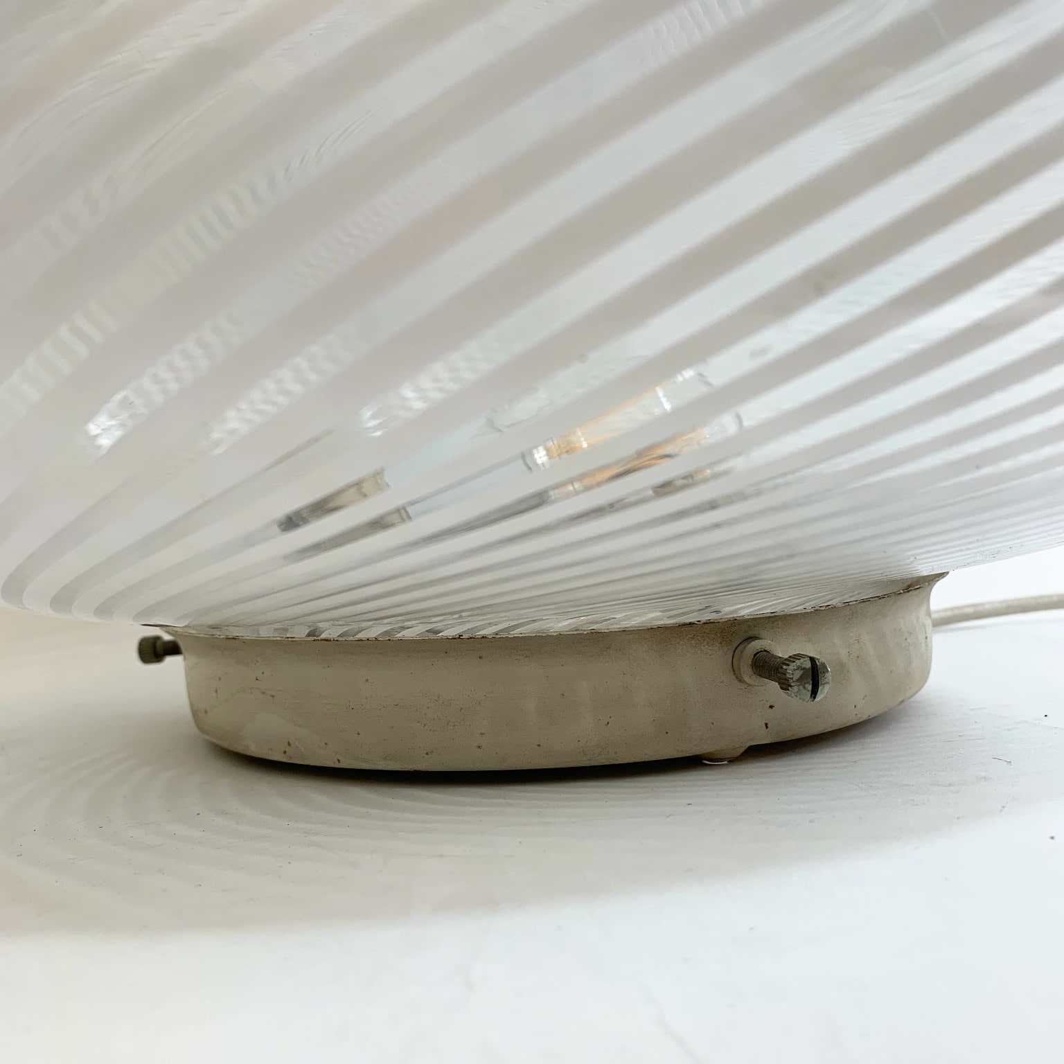Plafoniera / Lampada da muro in vetro di Murano anni 60 - immagine 5