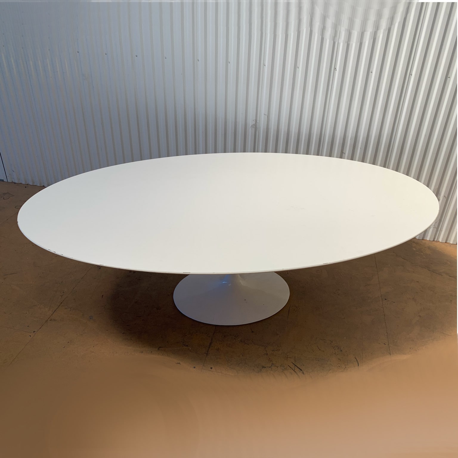 Eero Saarinen per Knoll <br> Grande tavolo ovale mod. Tulip anni 70 - immagine 3