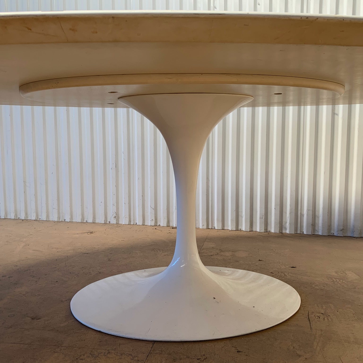 Eero Saarinen per Knoll <br> Grande tavolo ovale mod. Tulip anni 70 - immagine 5
