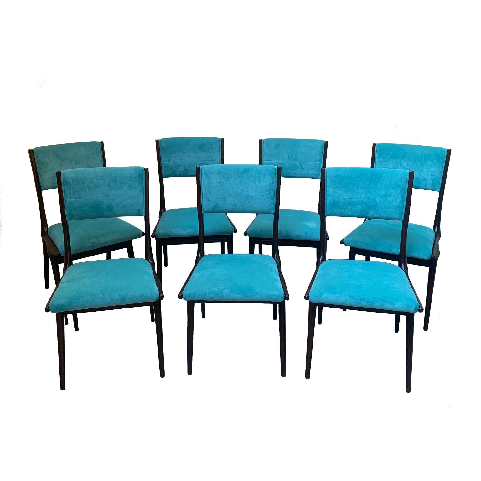 Carlo de Carli per Cassina <br> Gruppo di 7 sedie mod. 634 anni 50