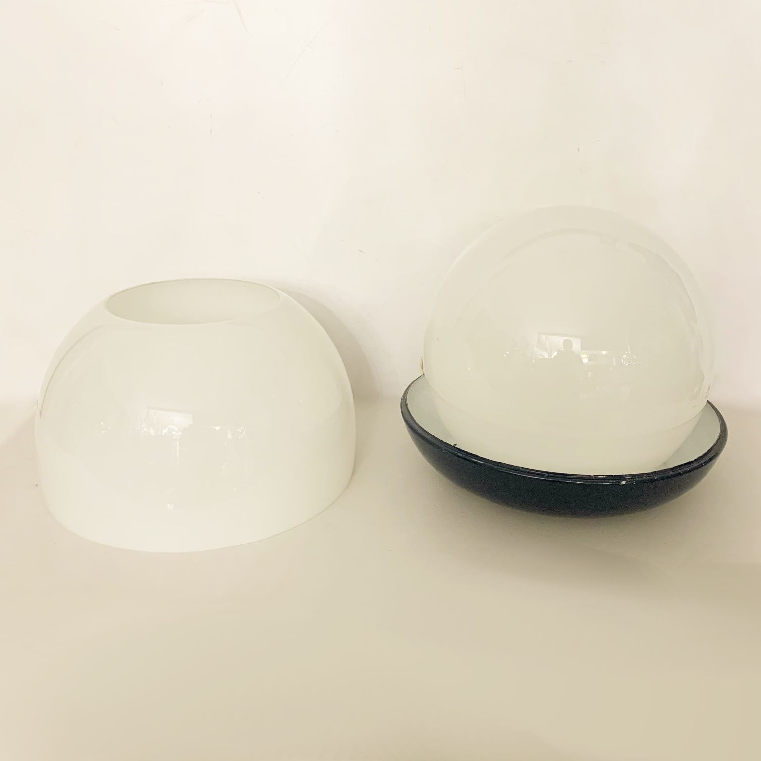 Leonardo Ferrari & Massimo Mazzucchelli per Artemide <br> Coppia di lampade da appoggio mod. Platea anni 70 - immagine 7