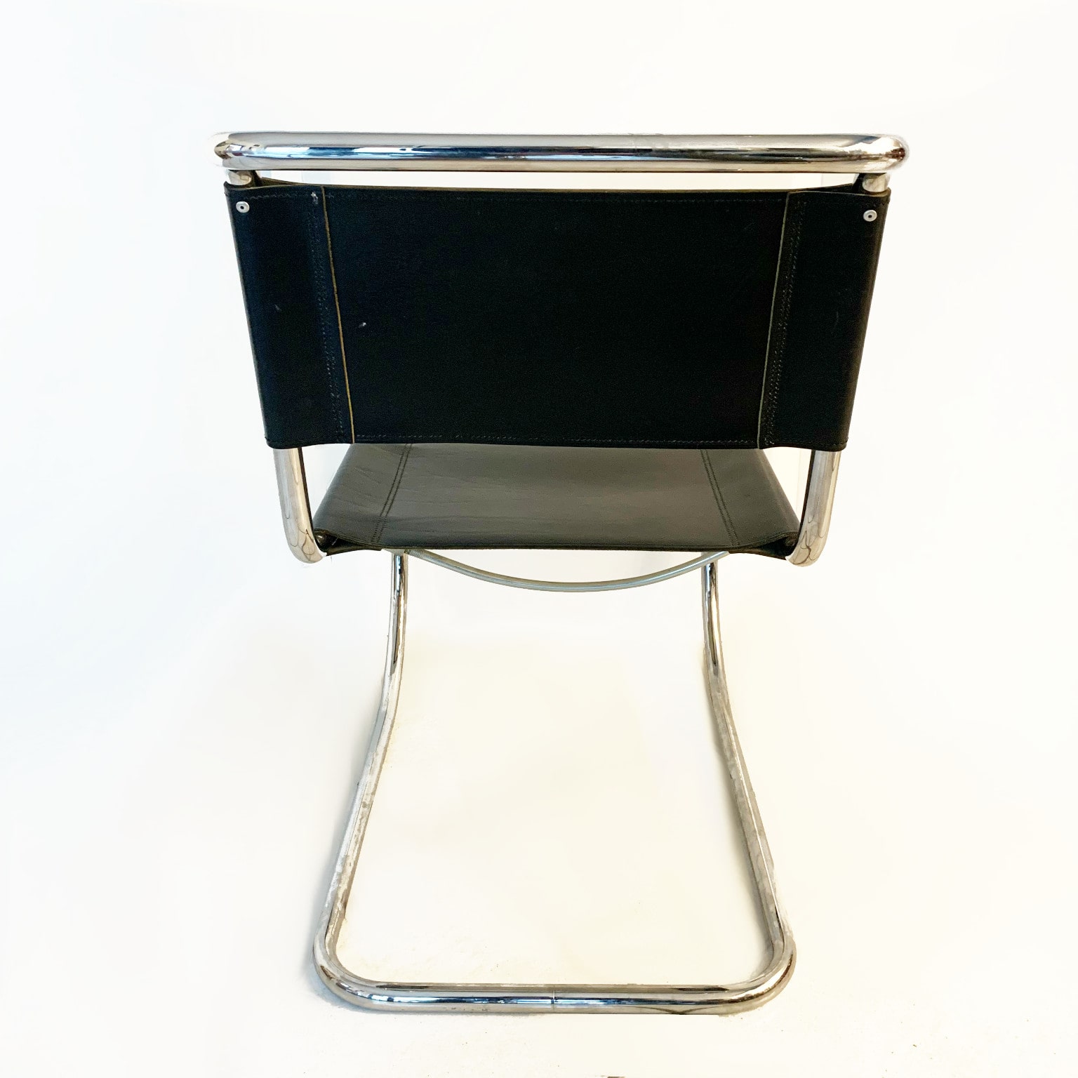 Ludwig Mies Van Der Rohe <br> Gruppo di 6 sedie mod. MR10 <br>prod. Thonet - immagine 6