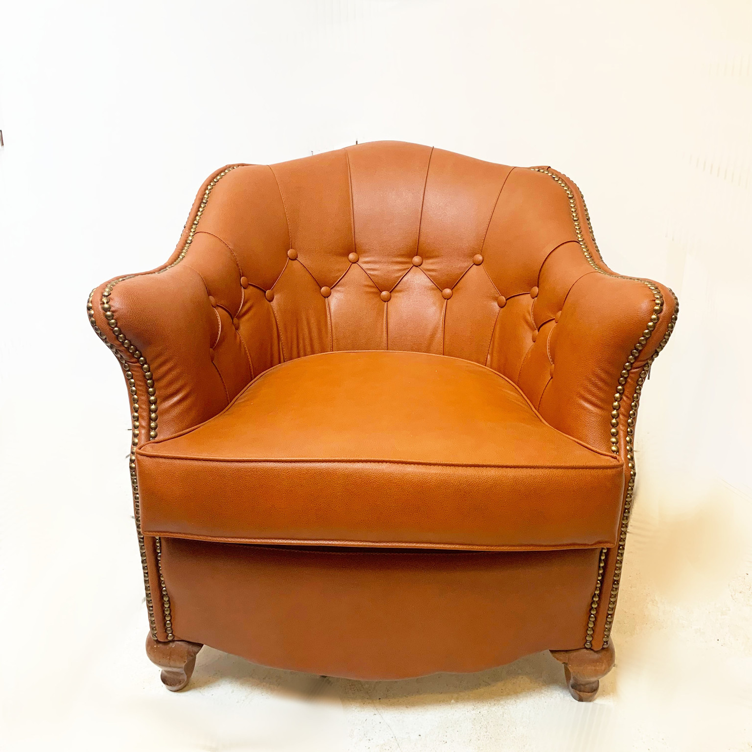 Coppia di poltroncine a pozzetto <br> Italia anni 40 - immagine 4