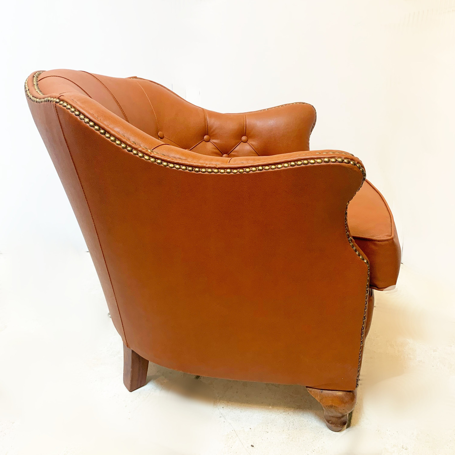Coppia di poltroncine a pozzetto <br> Italia anni 40 - immagine 5