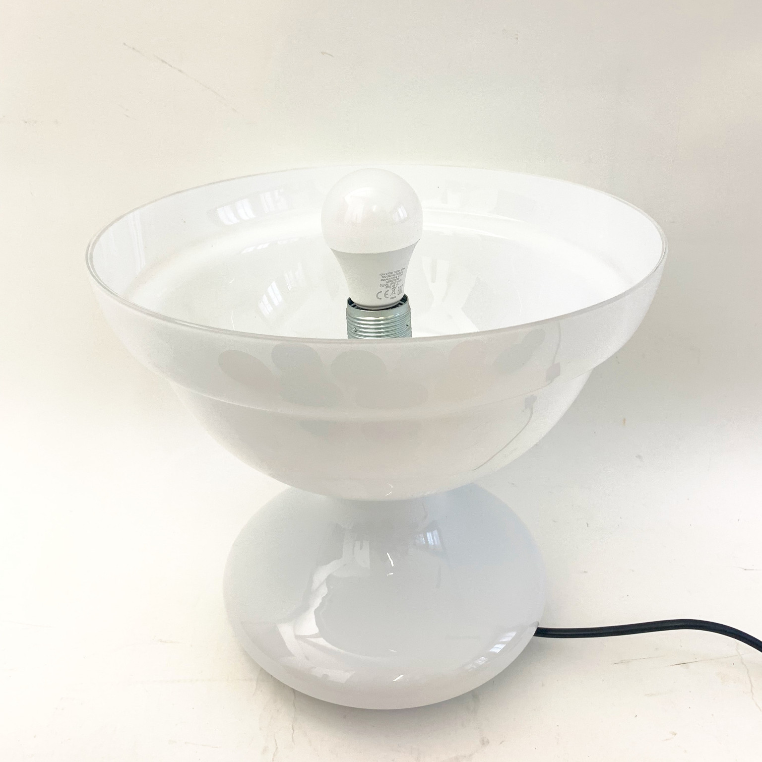 Lampada da appoggio in vetro con sfere colorate <br> Murano, anni 80 - immagine 10