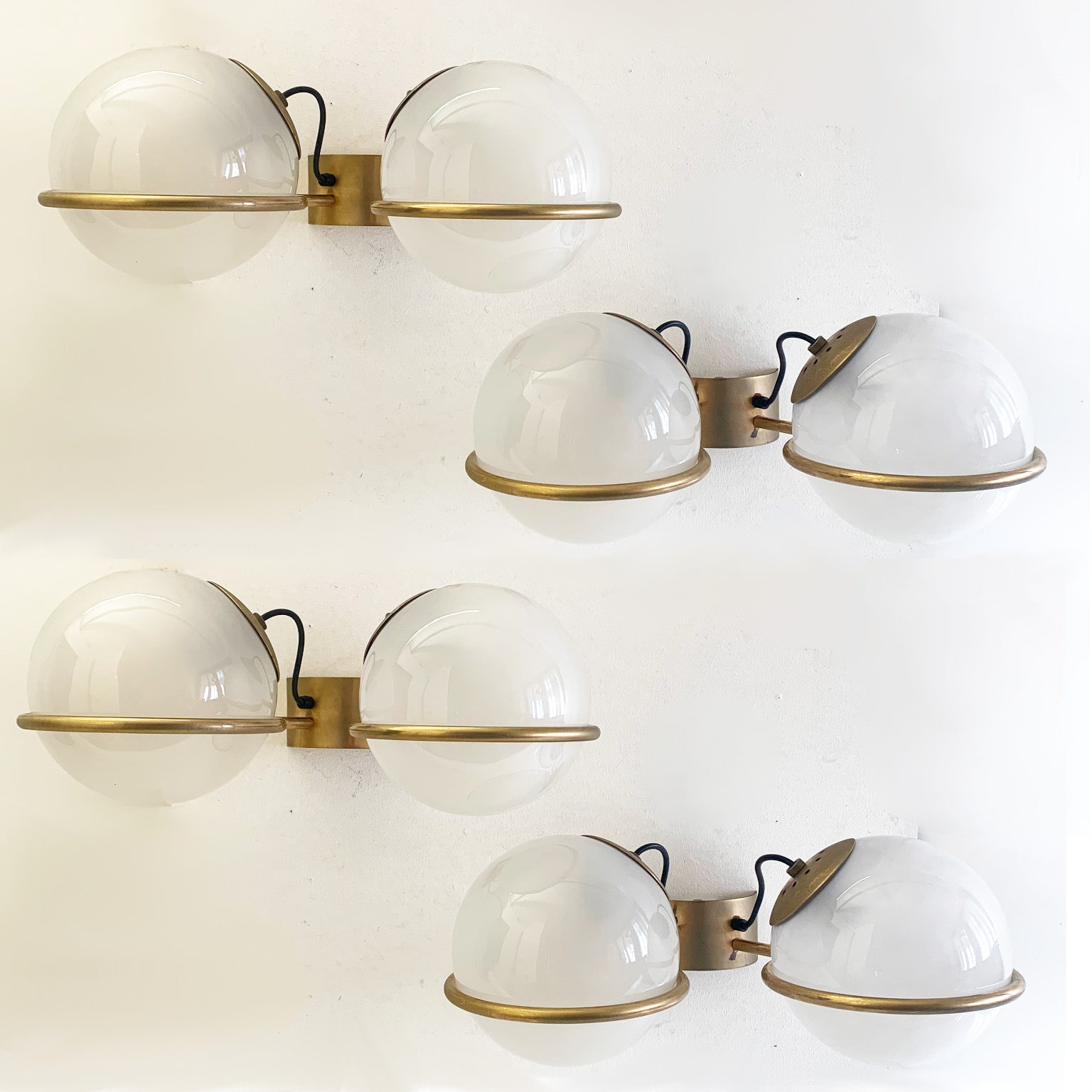 Gino Sarfatti per Arteluce <br> Set di 4 di applique mod. 238/2