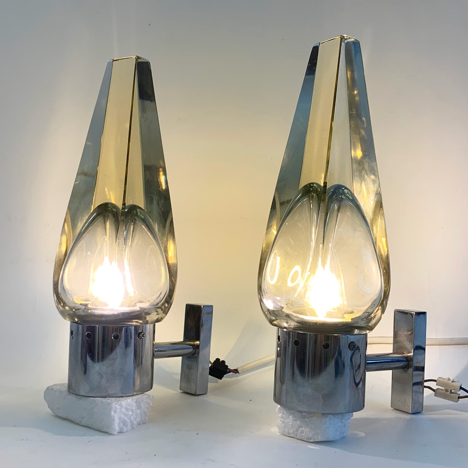 Flavio Poli per Seguso <br> Coppia di applique anni 60 - immagine 3