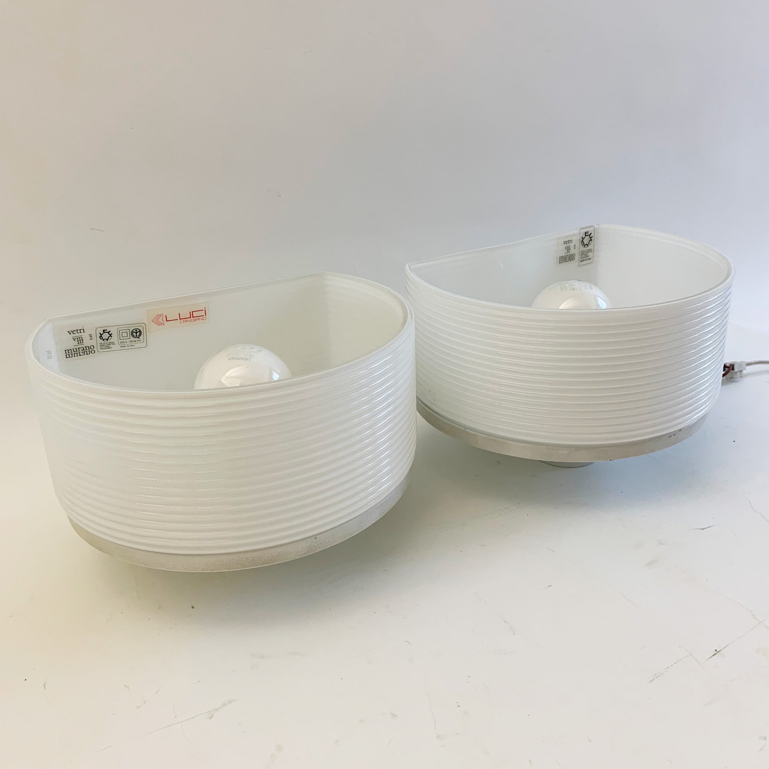 Roberto Pamio e Renato Toso per Leucos<br> Coppia di applique mod. Ventilla - immagine 4