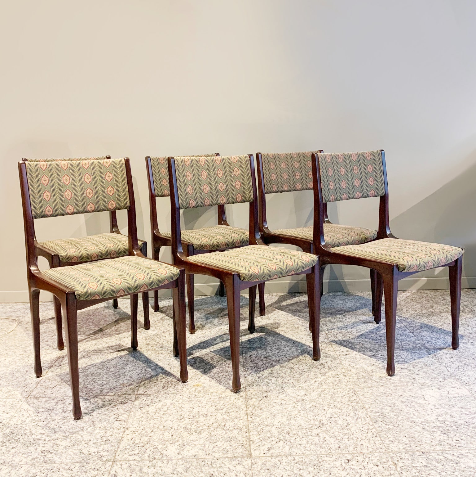 Carlo De Carli per Cassina<br> Gruppo di 6 sedie mod. 693