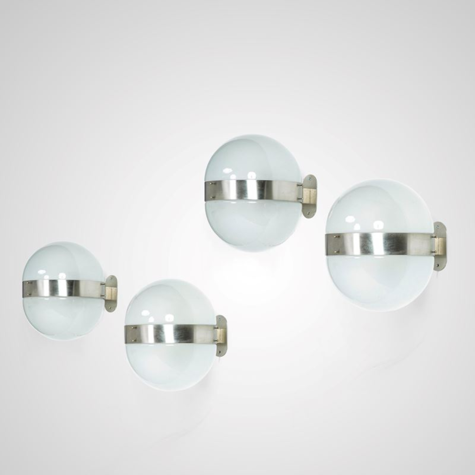 Sergio Mazza per Artemide <br> Set di 4 applique mod. Clio 1962